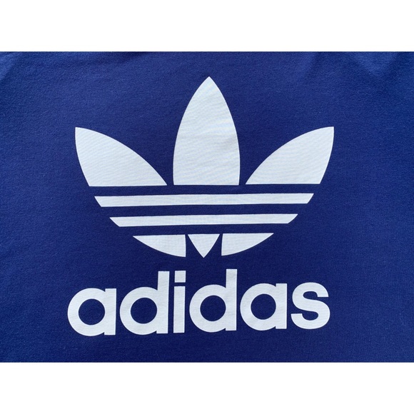 Medium, Adidas, navy blue and white tee - Picture 10 of 13